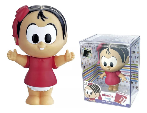 Boneco Colecionável Monica Fandom Box Original 11cm Menina 