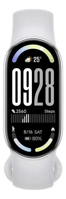 Xiaomi Smart Band 10 Silver - Amoled 1.72 1500 nits, bateria de 21 dias, mais de 150 esportes, natação de 5 atm