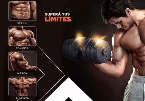 Kit Mancuernas + 20 Kg De Discos Pesas A Eleccion Cromadas