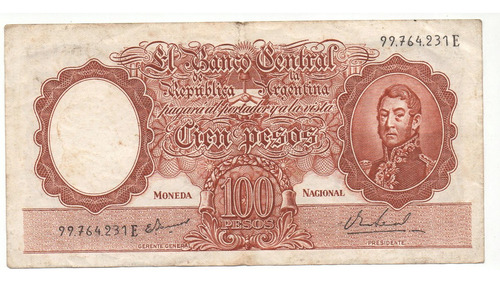 2 Billetes De $100 1966 1967 Bot. 2075 Y 2080 (Usado)