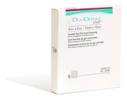 Gasa gel autoadhesiva Convatec Duoderm CGF 15x15 cm de 15cm x 15cm x 5u