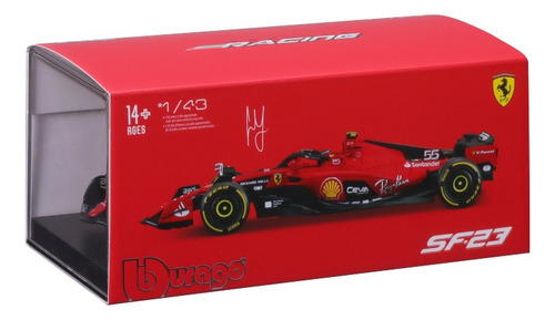 Auto F1 1:43 Ferrari 2023 Sf23 Sainz #55 Caja Acril