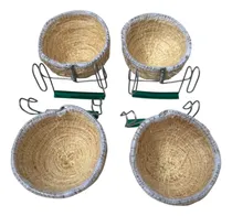 Comprar Kit 4 Ninhos Coleiro Taça Papa Capim Foguear Coleirinha