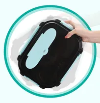 Comprar Fiambrera Aislada Plato Almuerzo Caja Bento Microonda Azul