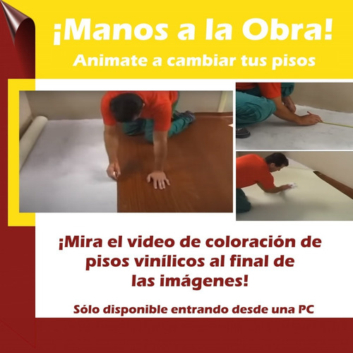 Imagen 7 de 10 de Piso Vinilico Madera Oscura En Rollo 0,5 Mm Pvc Soul