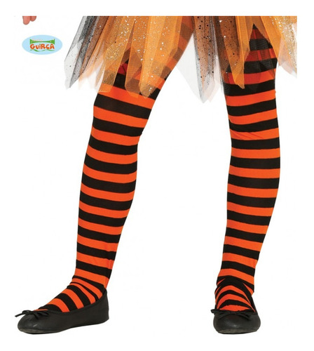 Pantys Rayas Disfraz Bruja Abeja Halloween