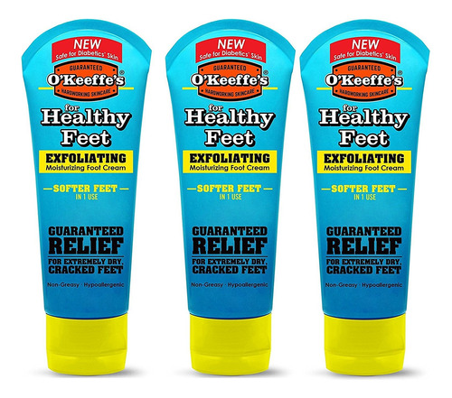 O'keeffe's Healthy Feet Crema Exfoliante Para Pies, Tubo De.