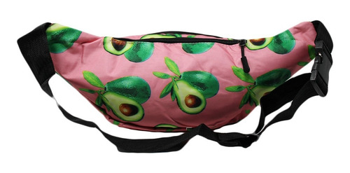 Mochila Cangurera Impermeable Muramasa Riñonera Deportiva Fi Color Aguacate Rosa