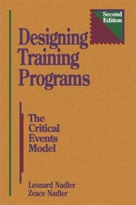 Libro Designing Training Programs - Zeace Nadler