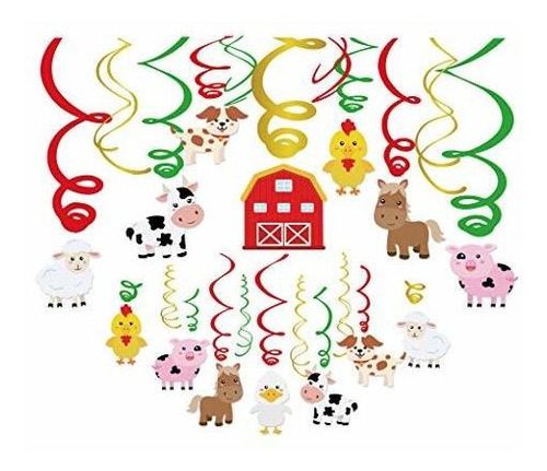 Kristin Paraíso 30ct Animal Farm Colgando Del Remolino Decor
