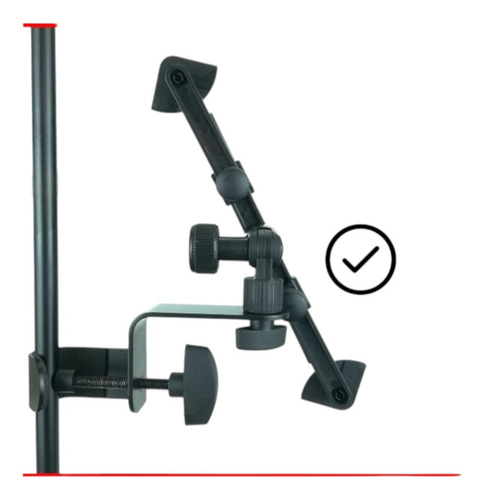 Porta iPad O Tablet Para Stand Atril De Micrófono Mc
