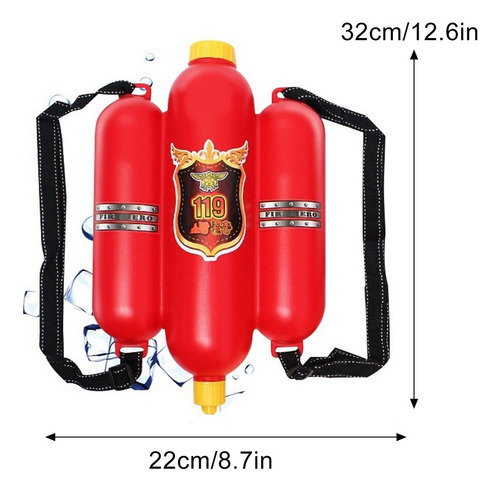 Pistolas De Agua Bombero Mochila Shooter-blaster Beach 5007
