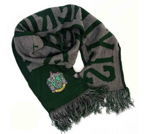 Bufanda Harry Potter Slytherin Escrita Original