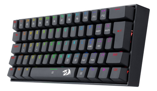 Redragon Dragonborn Rgb Preto Switch Azul Abnt2 Preto Português Brasil