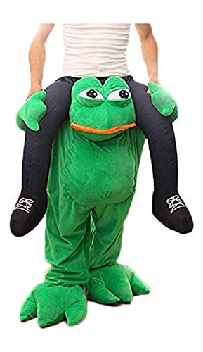 Disfraz Mujer - Halloween Carry Mascot Me Ride On Green Frog