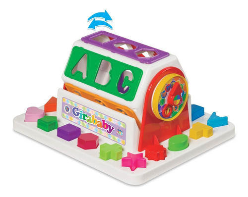 Imagem 3 de 5 de Brinquedo Didático Educativo Bebe Girababy Encaixe Infantil
