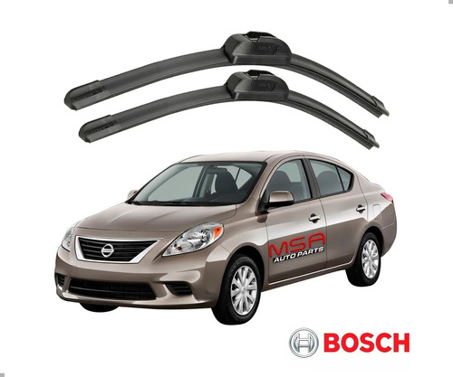 Escobillas X2 Limpiaparabrisas Aerofit Bosch Nissan Versa