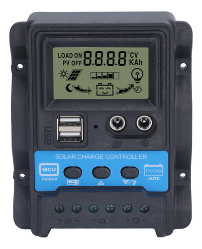 Controlador De Carga Solar, Pantalla Lcd, Doble Salida Usb D