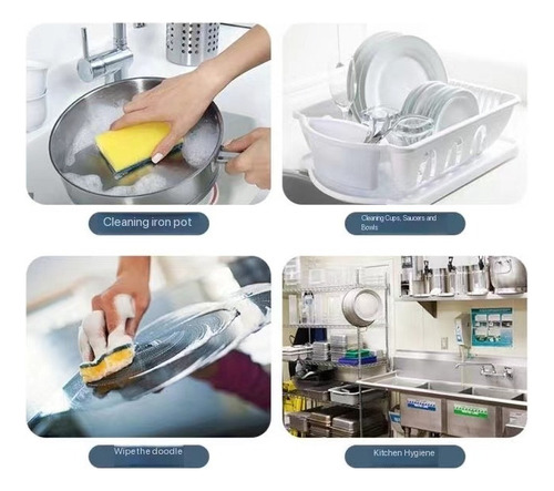 Esponja De Limpieza For Lavavajillas De Cocina Doméstica 5p