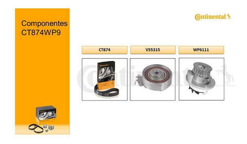 Kit Sincronizador Continental Cobalt/meriva - Ct874wp9