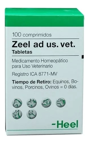 Zeel Ad Uso Veterinario Perro Homeopático Frasco 100 Comp