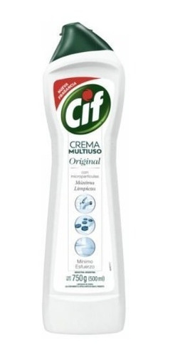Limpiador Cif Cremoso Multiuso Original 500ml Pack X6uni