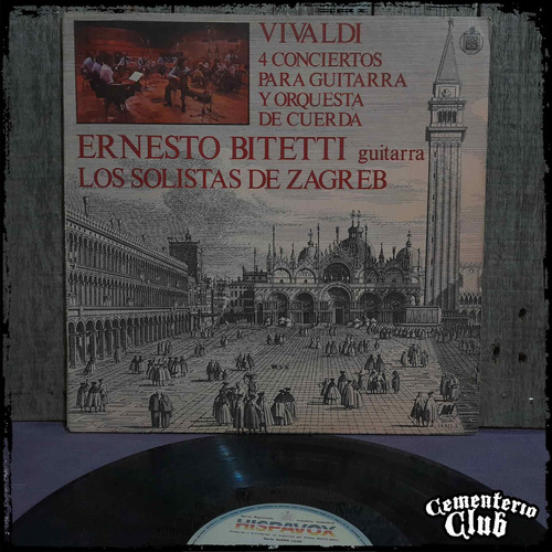 Ernesto Bitetti Vivaldi 4 Conciertos Para Guitarra Vinilo Lp