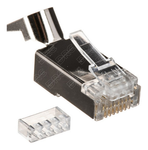 Conector Rj45 Blindado Especial Automação Cat7 Gigabit 10pçs