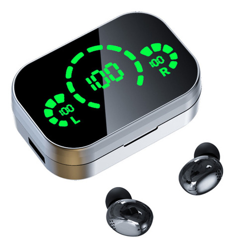 Auriculares Inalambricos In Ear Ruffo Yd04 Tws Bluetooth 5.3 Color Negro Funcion Power Bank