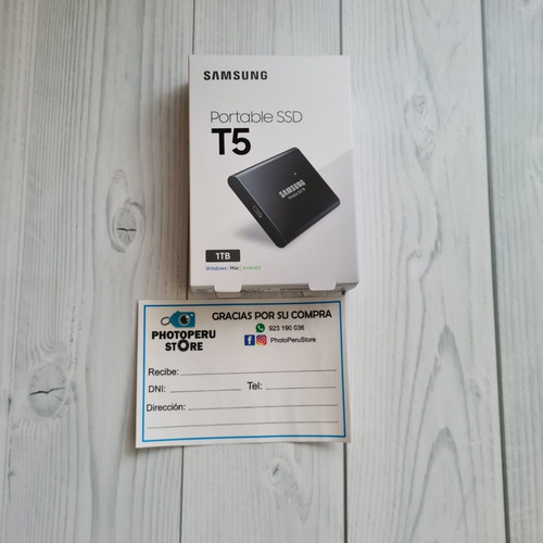 Disco Duro Ssd Solido T5 1tb 540 Mbs Blackmagic Pocket 4k 6k