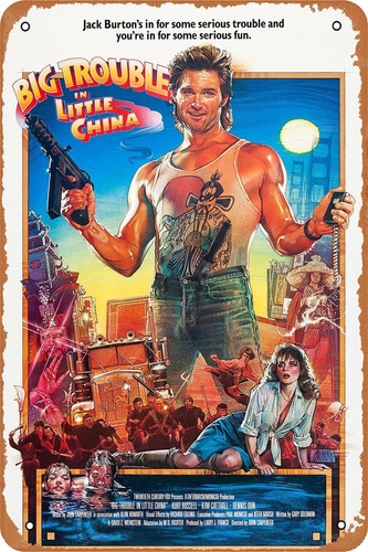 Big Trouble In Little China (1986) Póster De Película Retro 