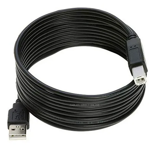 Paquete De 5 X 15 Pies Usb 2.0 Tipo A A Tipo B Cable De Impr