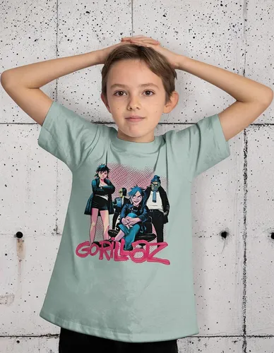 Polera Niño Estampada Dtf Gorillaz & Ace 184