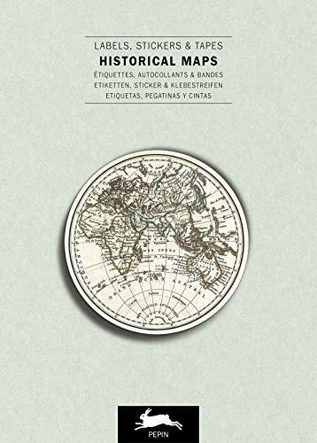 Historical Maps Label And Sticker Book English, Spanish, F, De Pepin Van Roojen (author). Editorial Pepin Press, Tapa Blanda En Inglés, 2018