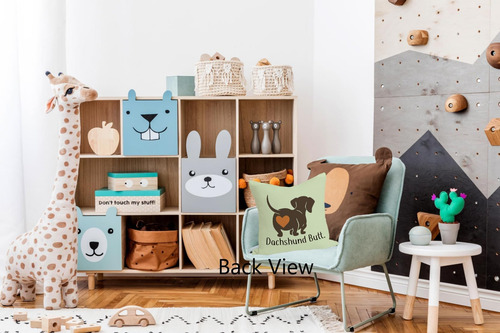 Almohas Decorativas Con Forma De Perro Salchicha, Color Verd