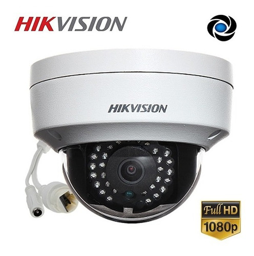 Cámara de seguridad Hikvision DS-2CD1123G0E-I(2.8mm) con resolución de 2MP visión nocturna incluida blanca