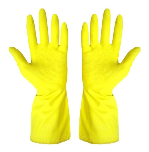 Guantes Latex Domestico Amarillo