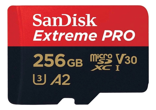 Cartão de memória SanDisk SDSQXCZ-256G-GN6MA  Extreme Pro 256GB