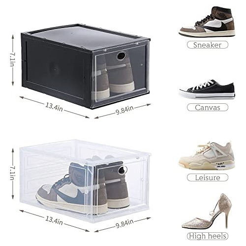 Organizadores De Zapatos Apilables De Plástico