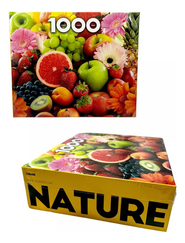 Rompecabezas Puzzle De 1000 Piezas Colores Y Frutas Hermoso