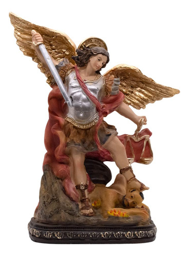 Estatua San Miguel Arcángel 20cm Decoración Cristiana Hogar