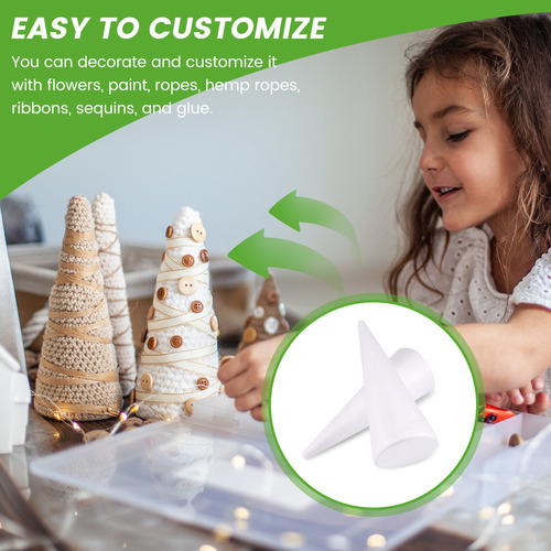 Cones De Árvore De Espuma Para Artesanato Diy, Material De A