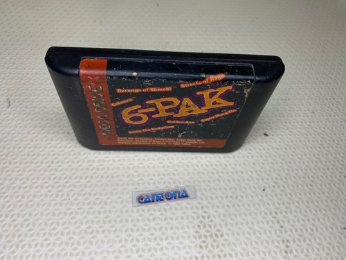 Cartucho 6 Pak Original Tec Toy Mega Drive (Usado)