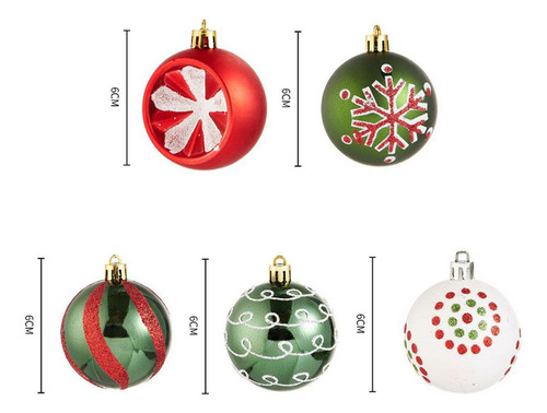 16 Bolas De Navidad, Adornos A Granel, Brillantes,