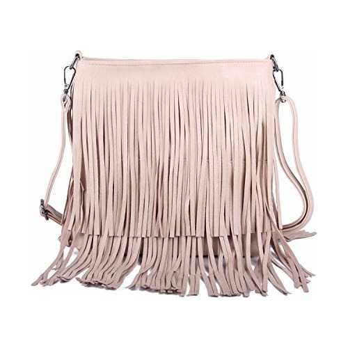 Bolso De Hombro Para Mujer Con Flecos Body Bag