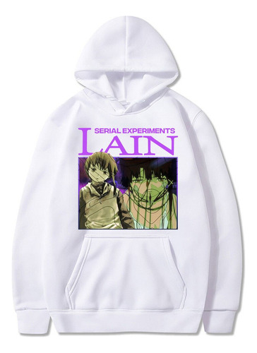Sudadera Con Capucha De Anime Serial Experiments Lain Para H