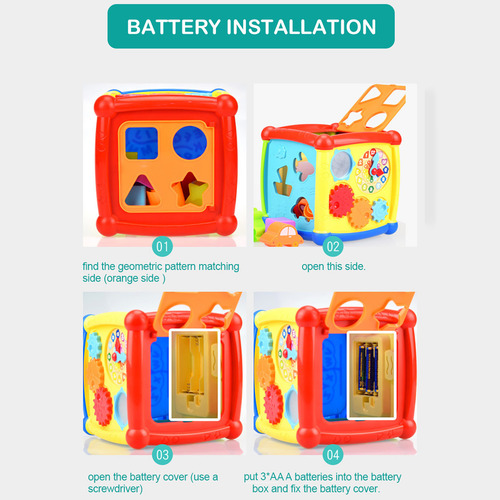 Juego De Juguetes Didácticos Para Bebés 6 En 1 Con Sonido De