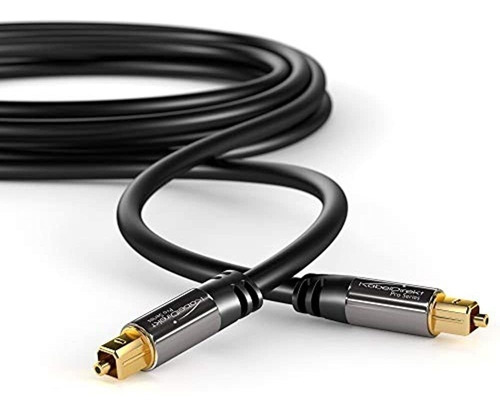 Cable De Audio Digital Óptico Kabeldirekt (10 Pies) De Fibra