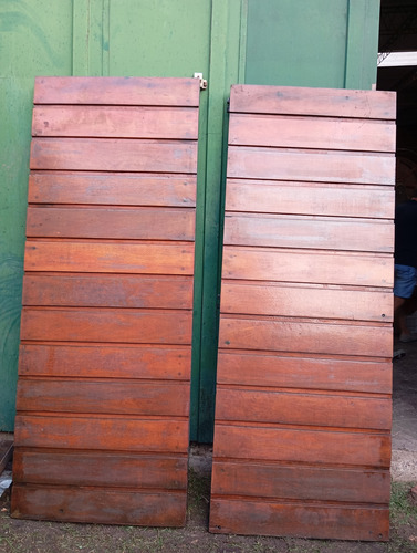 2 Puertas De Viraró Y Hierro 218 Alto X 170 Ancho La Plata Marrón