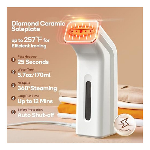 Newbealer Garment Steamer For Clothes, Potente Plancha De Va